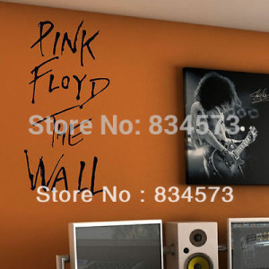 Product ID: 1535035622 Hot PINK FLOYD THE WALL Quote Wall Art Stickers ...