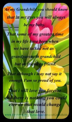 to my grandchildren More
