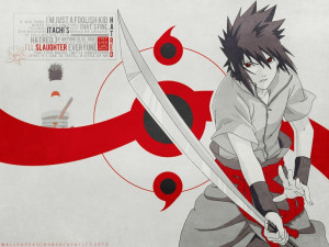 quotes uchiha sasuke weapons naruto shippuden sharingan anime anime ...