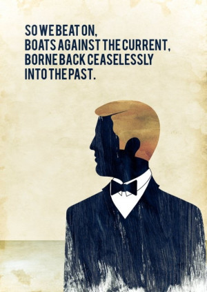 ... with one of the most famous # quotes from the great gatsby as the