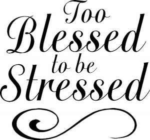 Too Blessed to be Stressed ;)