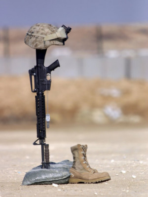 memory soldiers died field battle defending americas freedom
