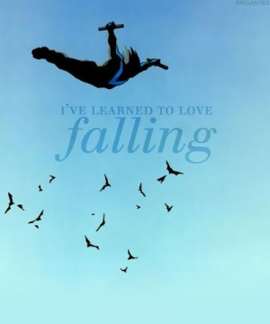 Falling. This was adapted from one of the Nightwing covers.