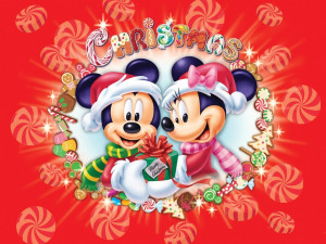 Disney Christmas Wallpaper~THR999~{HKRG}~ (11)