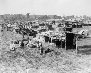 During the Great Depression the homeless lived in hoovervilles ...