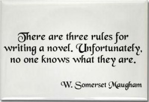 Three rules for writing a novel