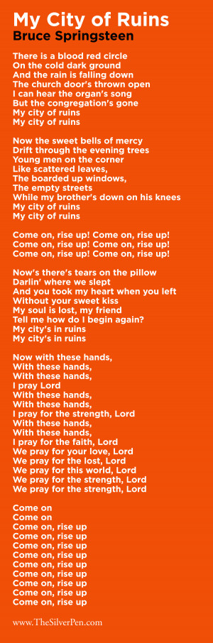 : Inspirational Music & Music Quotes Tagged With: Bruce springsteen ...