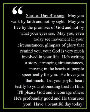 Blessing to Start Your Day!