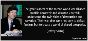 The great leaders of the second world war alliance, Franklin Roosevelt ...