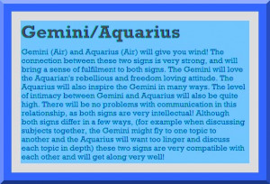 Gemini and Aquarius Compatibility