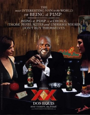 The guy who did not get the Dos Equis gig. Now we know why.