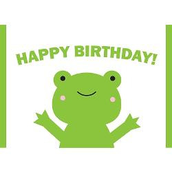 happy_birthday_green_frog_greeting_card.jpg?height=250&width=250 ...