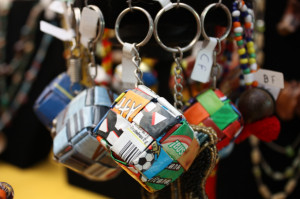 Former maquiladora workers make key chains, earrings, purses and other ...