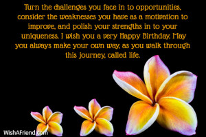 Inspirational Birthday Messages