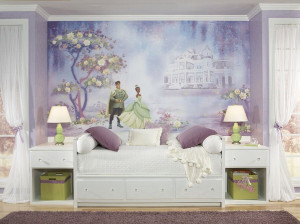 Princess and the frog wall mural
