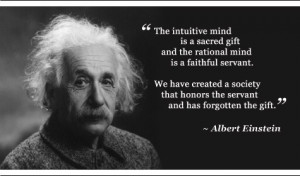 Albert Einstein on the Intuitive and Rational Minds motivational ...