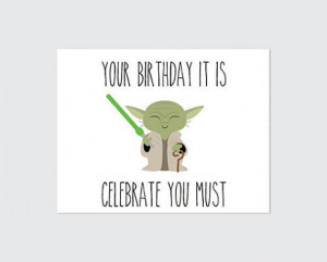 Funny Star Wars Birthday Card Star wars birthday card
