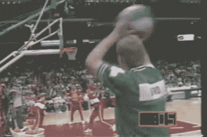 During the three-point shooting contest on All-Star Weekend 1986, Bird ...