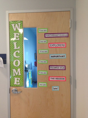 on the side - Math classroom door!Classroom Decor, Schools Ideas, Math ...