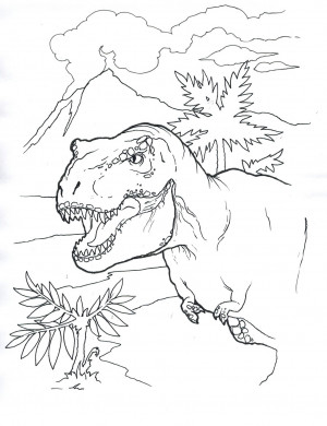Rex Head Coloring Page Stuntmanmike Deviantart