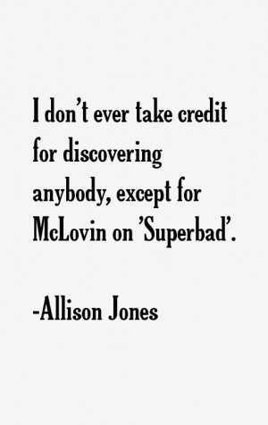 allison jones quotes