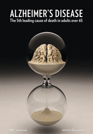 An Alzheimer's Disease poster courtesy of the Alzheimer's Association