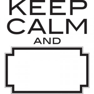 in. x 2 in. Keep Calm Dry Erase Wall Decal Quote