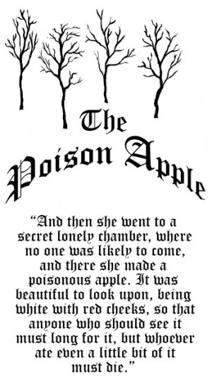 Poison Apple Snow White Quote
