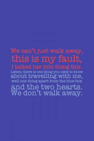 Walking Away From Love Quotes Spoiler - we don't walk away