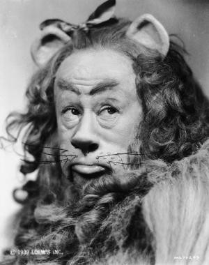 Cowardly Lion from Wizard of Oz. Credit: John Kobal Foundation ...