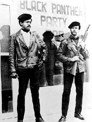 Seale, left, and Huey Newton, co-founders of the Black Panther Party ...