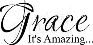 Religious Quotes | Vinyl Wall Sayings | Amazing Grace