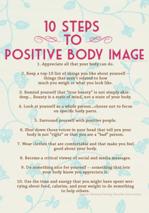 10 Steps To Positive Body Image