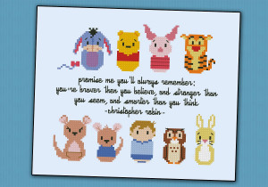 Home Products Cross Stitch Patterns Mini People Cartoons Winnie the ...