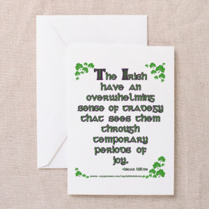 ... Greeting Cards > Funny Oscar Wilde Quote Greeting Cards (Package of