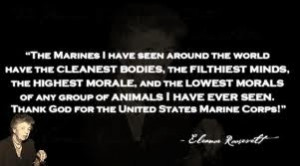 Eleanor Roosevelt Marines Quote
