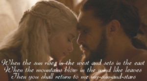 Daenerys and Khal Drogo ♥