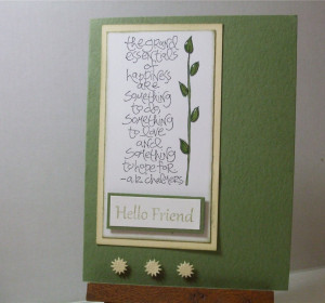 Making cards for the troops