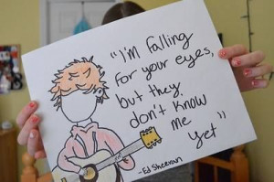 Beautiful song quote from Ed Sheeran!