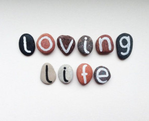 Loving LIfe 10 Magnets Letters Custom Quote Beach by HappyEmotions, $ ...