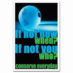 Energy Conservation Posters, Placards and Signs, Custom and Stock