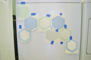 Repeat for the rest of your hexagons.