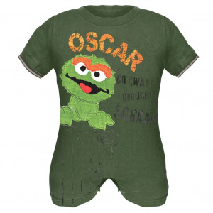Details about Sesame Street - Oscar Quotes Newborn Infant Romper