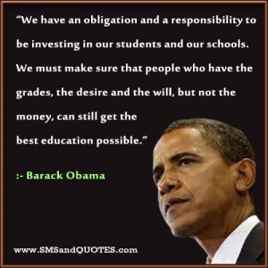 We Have An Obligation And A Responsibility