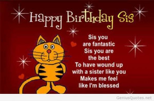 The best wishes on my sister birthday sister quotes