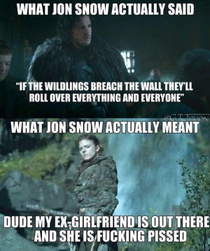Jon Snow's thoughts