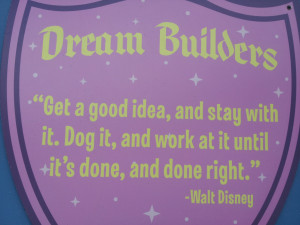 Dream Quotes Disney Dream builders
