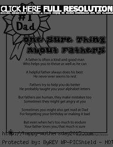 Preschool Fathers Day Poems