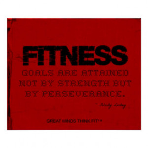 Red Cloth Black Thread Fitness Motivation Posters
