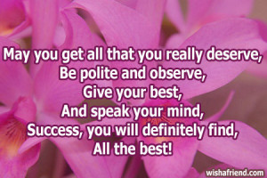 Good Luck You Will Be Missed Quotes Success, you will definitely